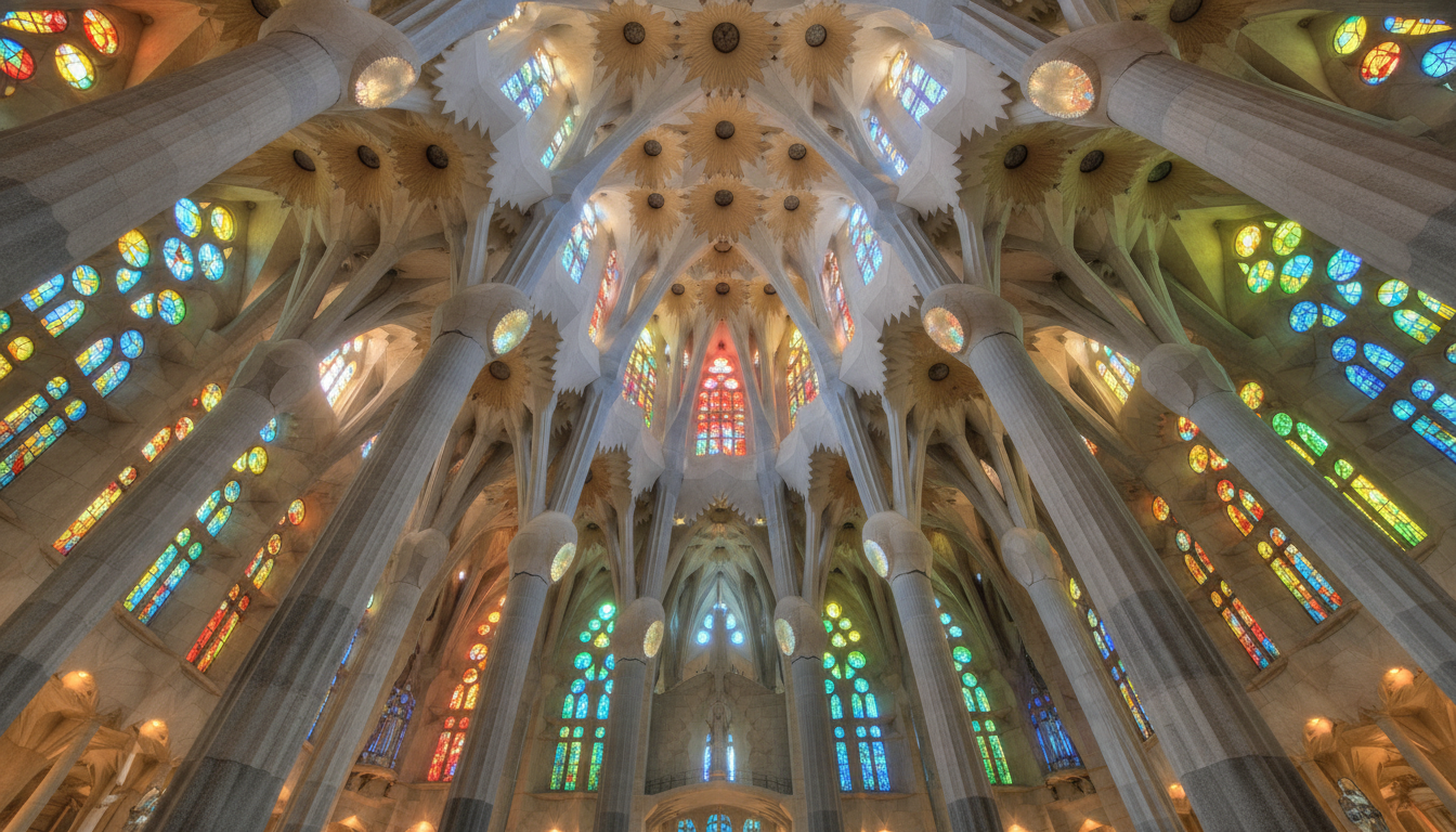 Sagrada Familia Barcelona illustration