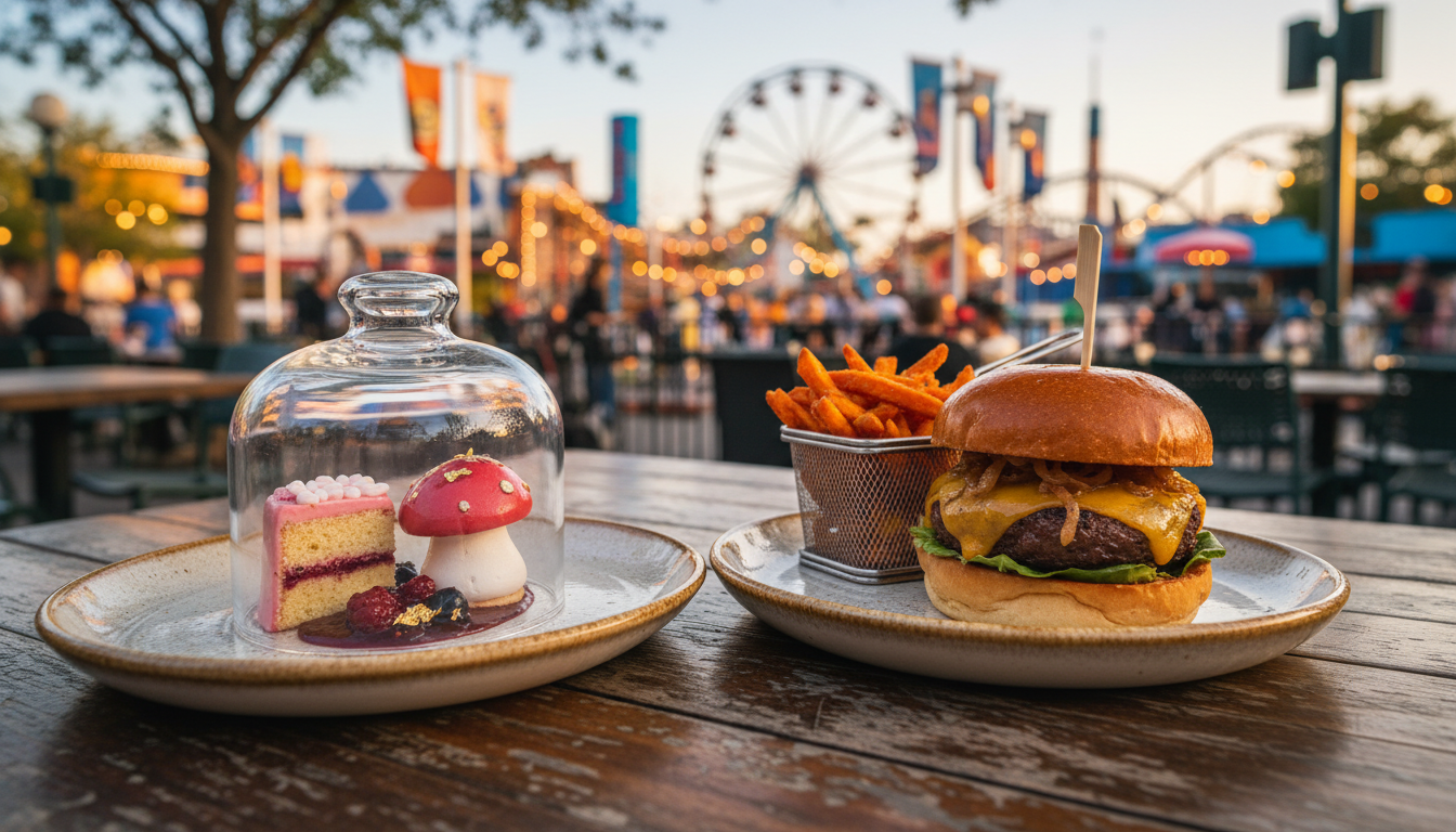 Delicious themed dining and gourmet food options available through Disney vacation packages.