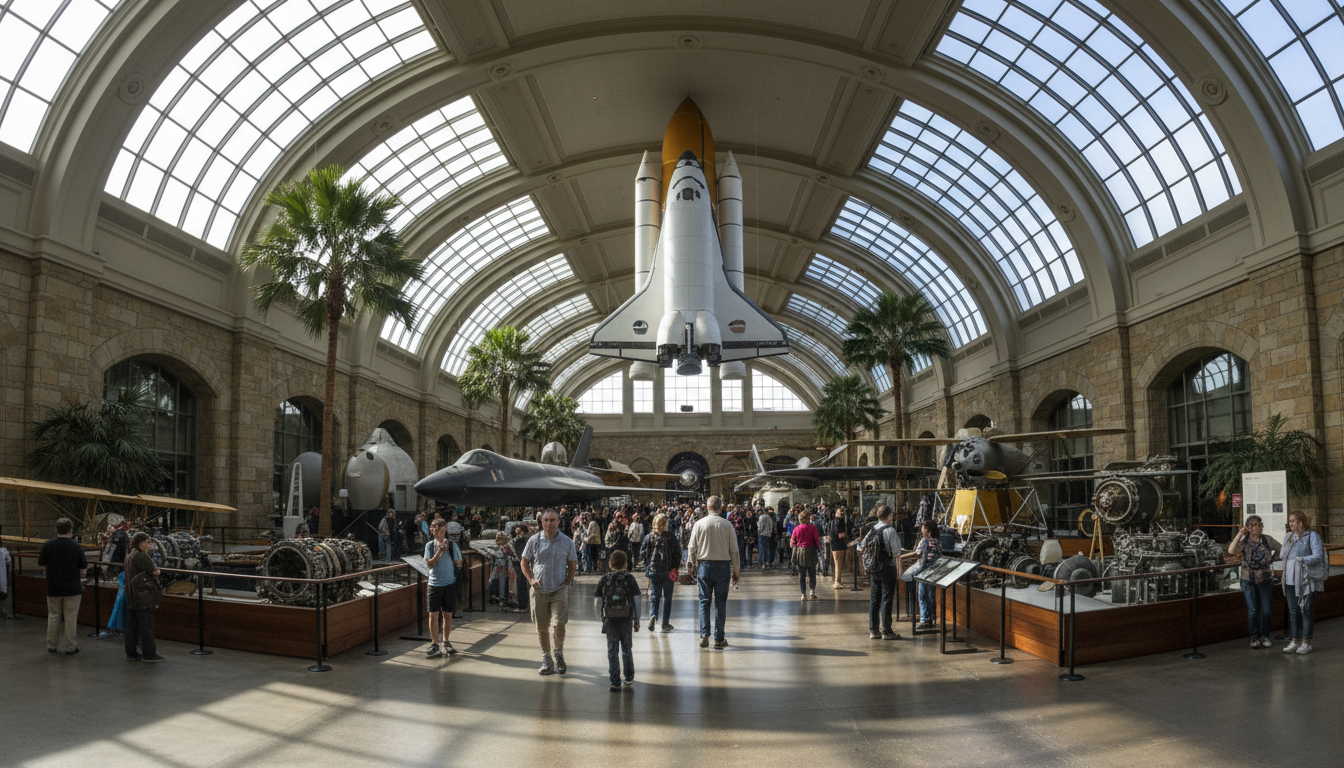 Inside a Smithsonian museum showcasing popular Washington DC tourist attractions