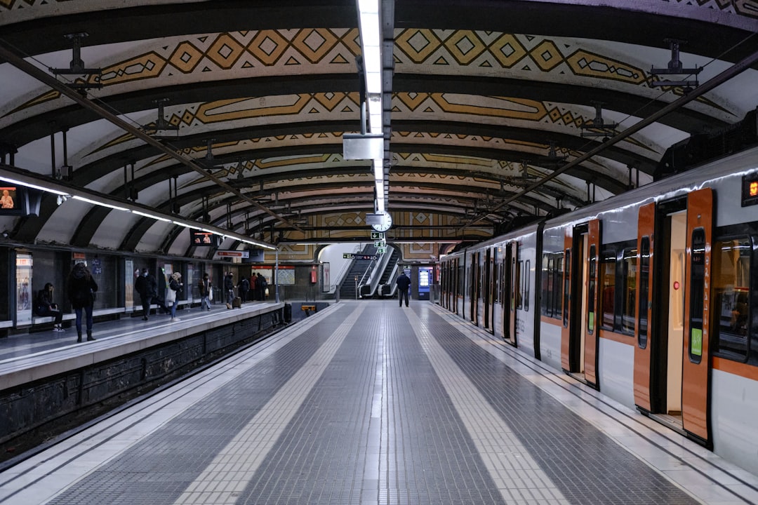Barcelona metro station useful for staying outside the expensive city center