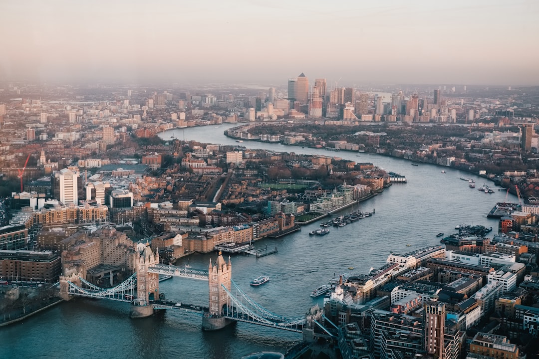 London skyline seen from the River Thames for a guide to free hotel stays in London