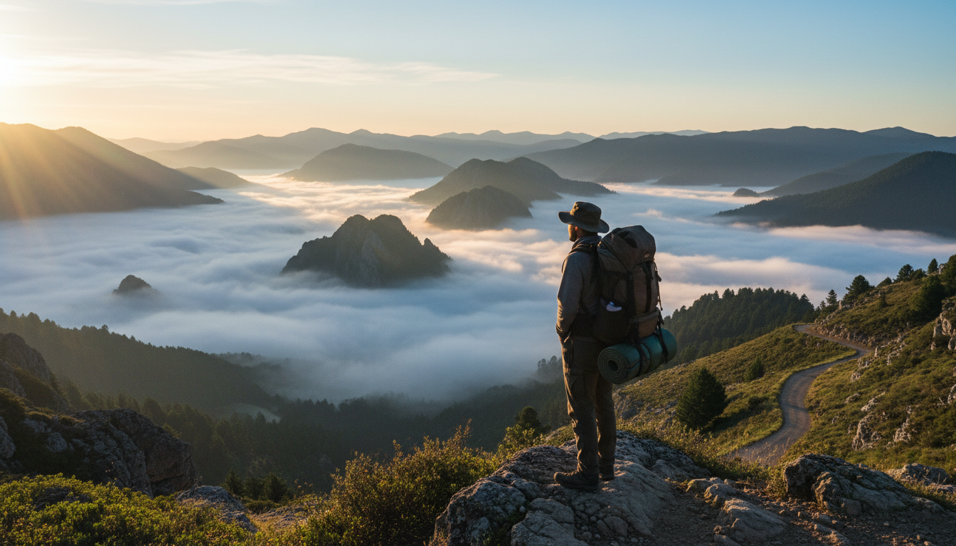 How I Find The Best Travel Deals Every Single Time 1 Backpacker standing on a mountain peak enjoying the view after finding the best travel deals