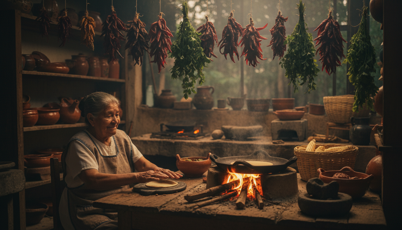 Culinary Destinations: My Journey to Find the World's Best Food 2 An elderly woman making fresh tortillas on a traditional clay comal in Mexico