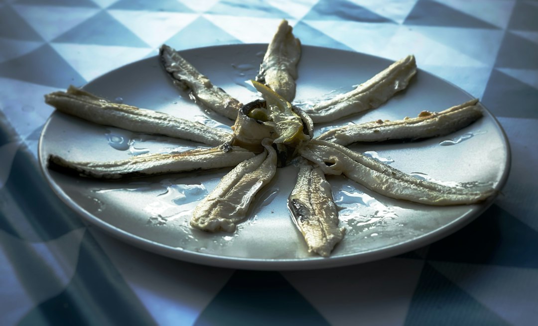 Spanish anchovies representing Cantabria seafood and regional food