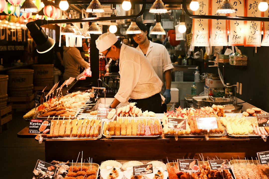 Busy food market illustrating food-focused travel destinations