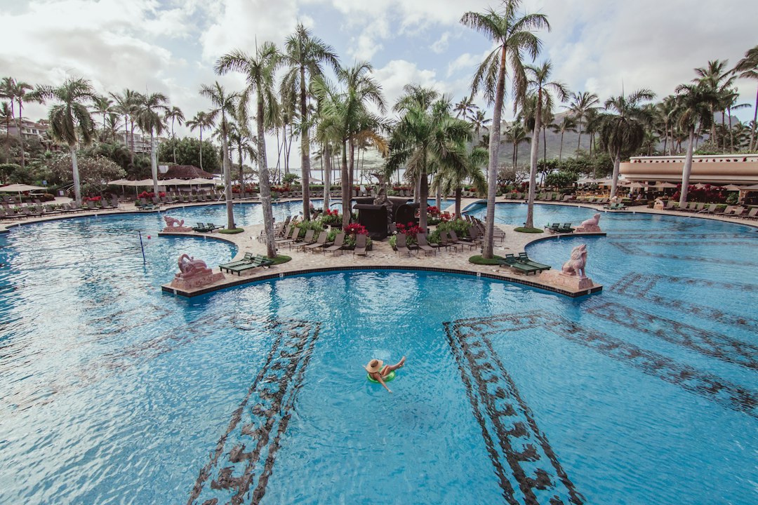 Resort pool illustrating family resort facilities and amenities