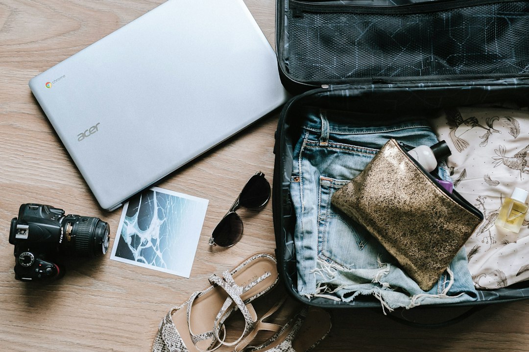 Travel planning workspace illustrating a family vacation timeline