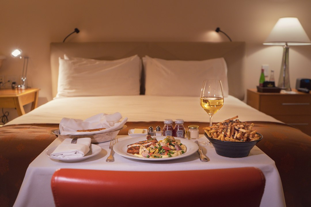 Hotel room service illustrating optional hotel perks and added value