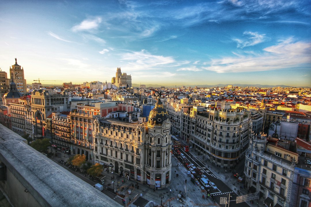 Gran Vía architecture in Madrid representing attractions in Spain