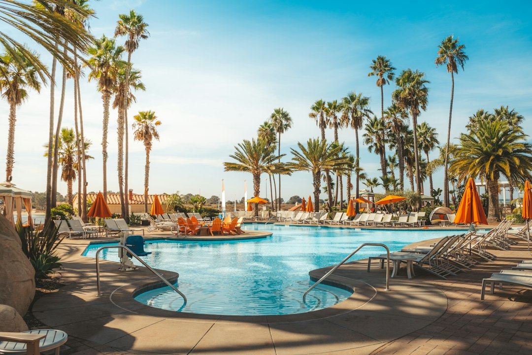 Resort pool illustrating convenience and on-site vacation activities