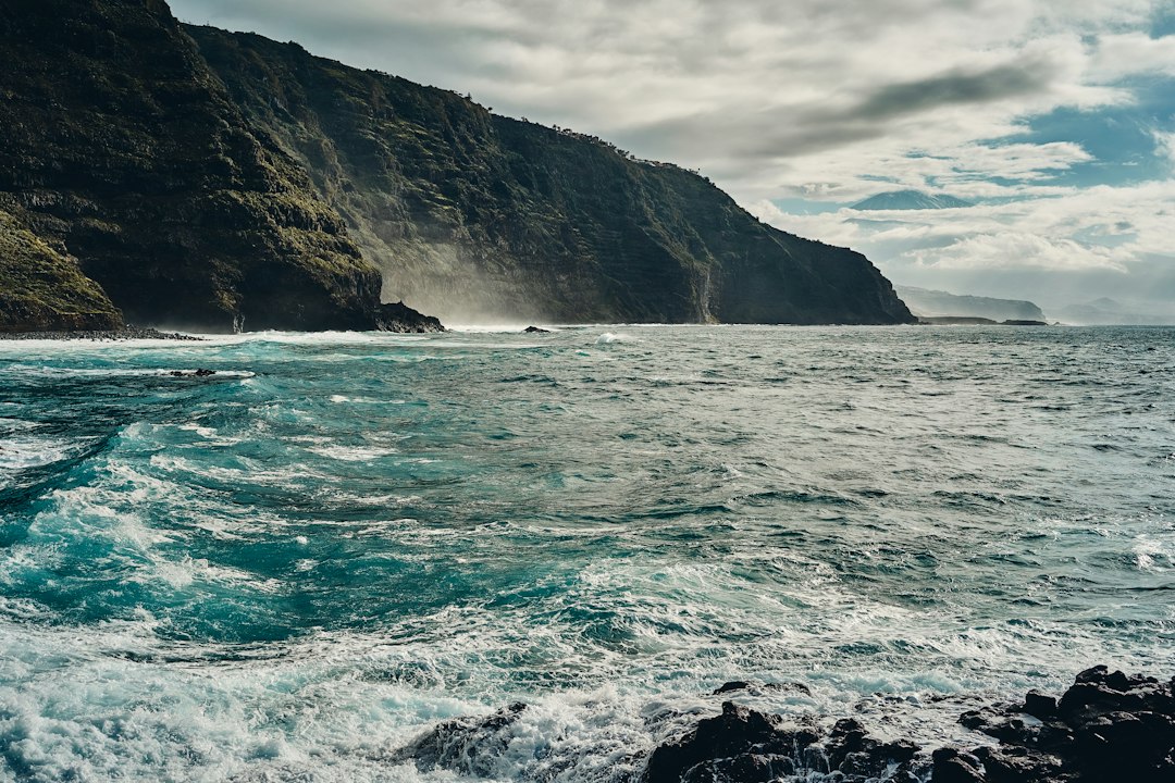 Rugged volcanic coastline and Atlantic waves in Tenerife