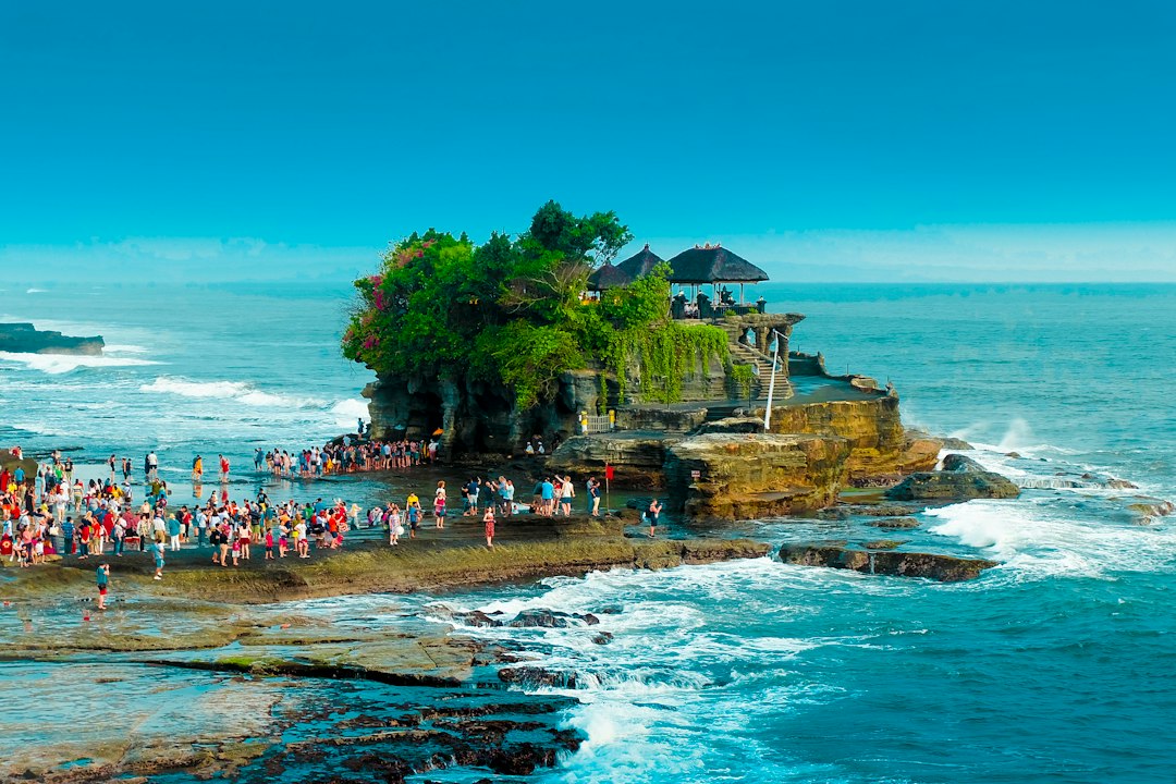 Tanah Lot temple on the coast of Bali, Indonesia
