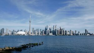 Toronto skyline in Ontario, Canada